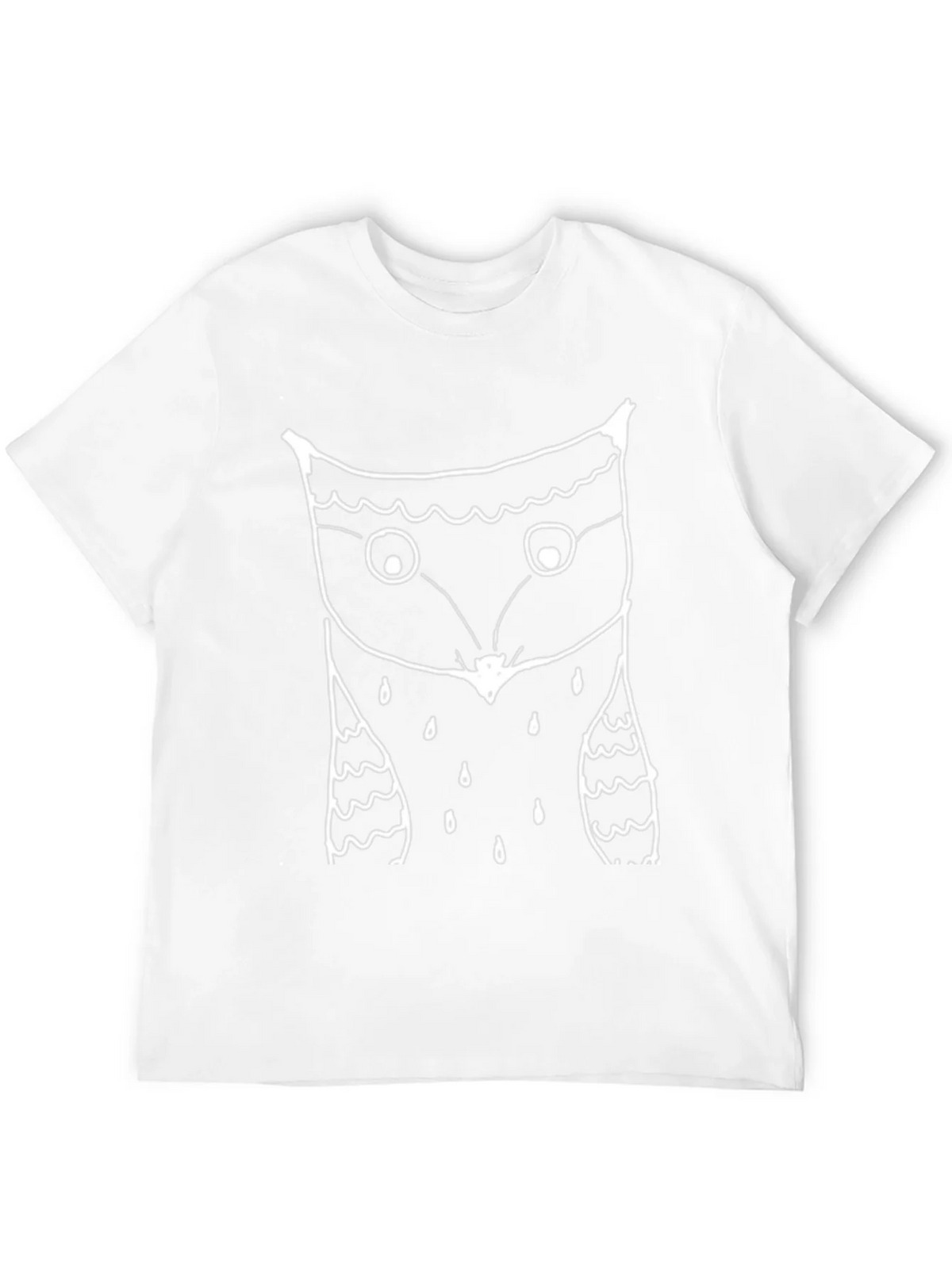Mens Black T-Shirt with Owl Graphic product image 11