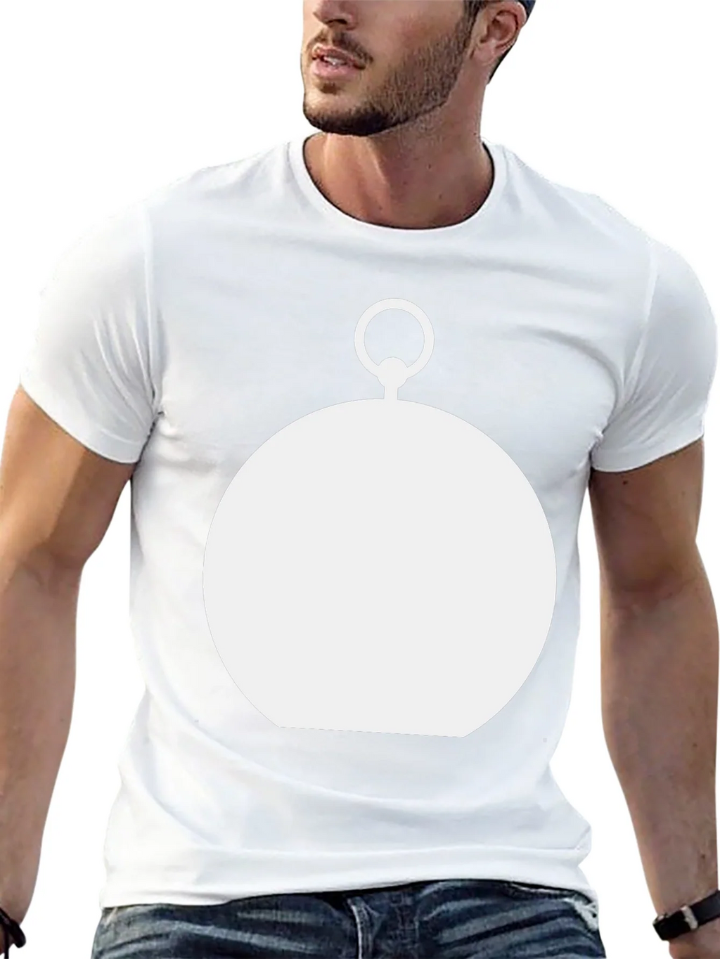 Modern Pocket Watch Graphic Tee - Black product image 12