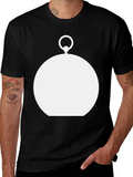 Modern Pocket Watch Graphic Tee - Black product image 1