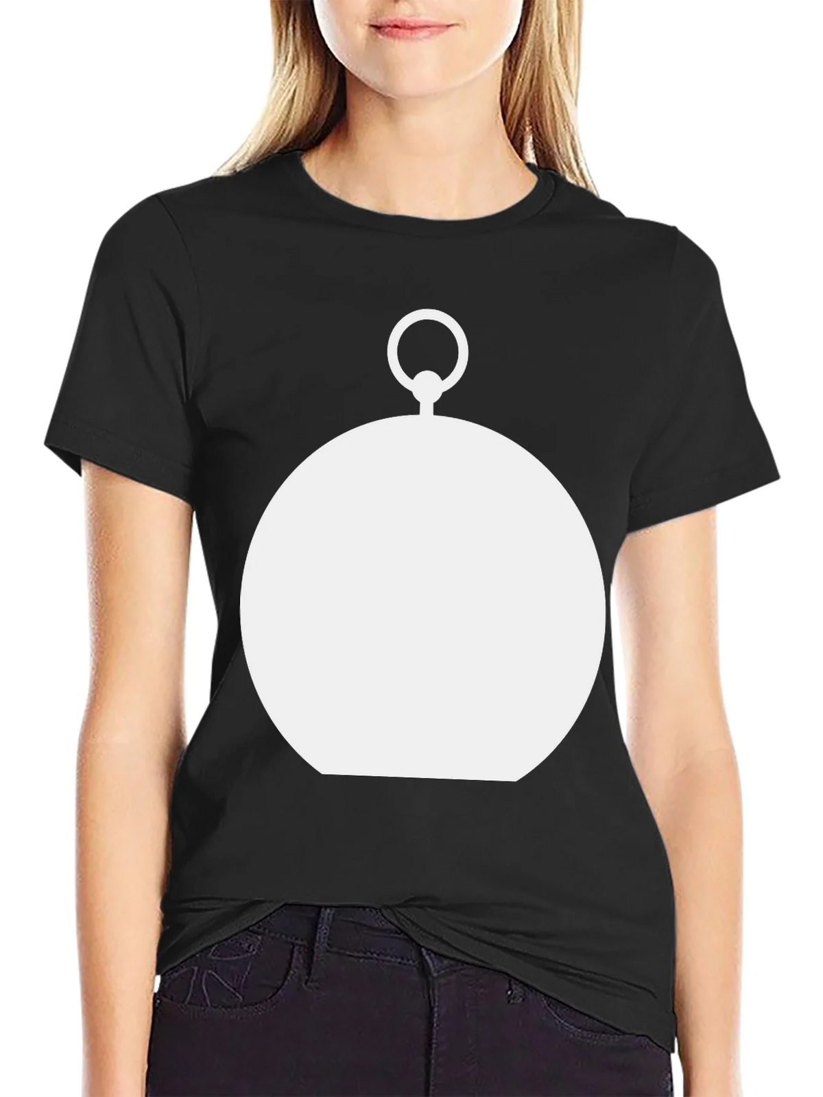 Modern Pocket Watch Graphic Tee - Black product image 2