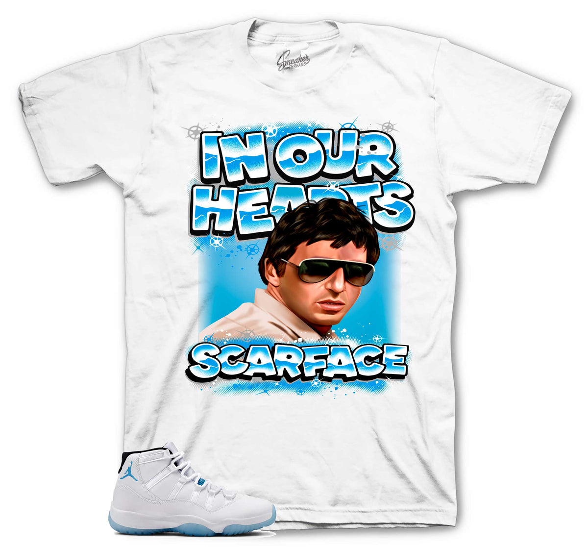 Retro 11 Legend Blue In Our Hearts  Shirt