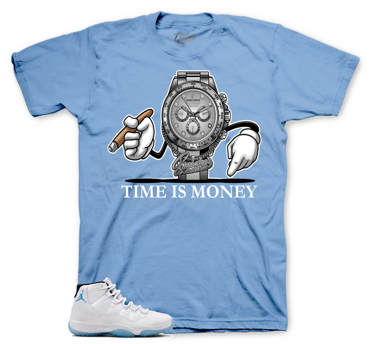 Retro 11 Legend Blue Time is Money Shirt