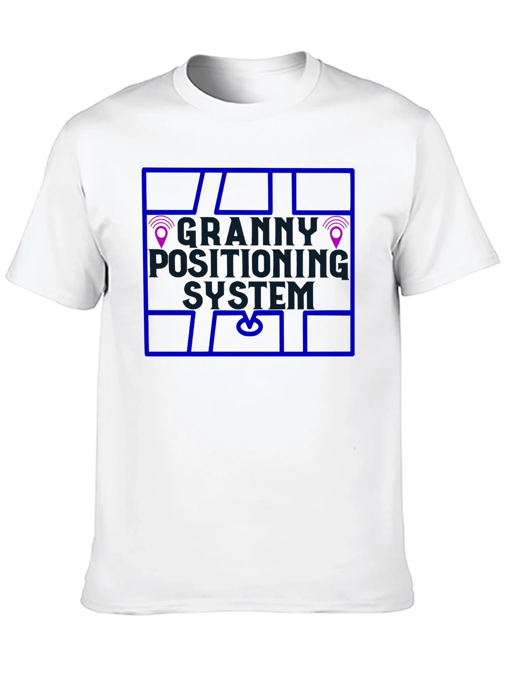 Granny Positioning System Black T-Shirt product image 9