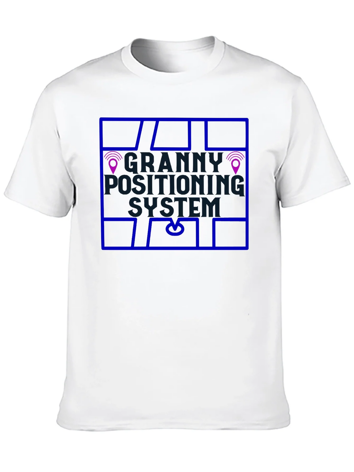 Granny Positioning System Black T-Shirt product image 9