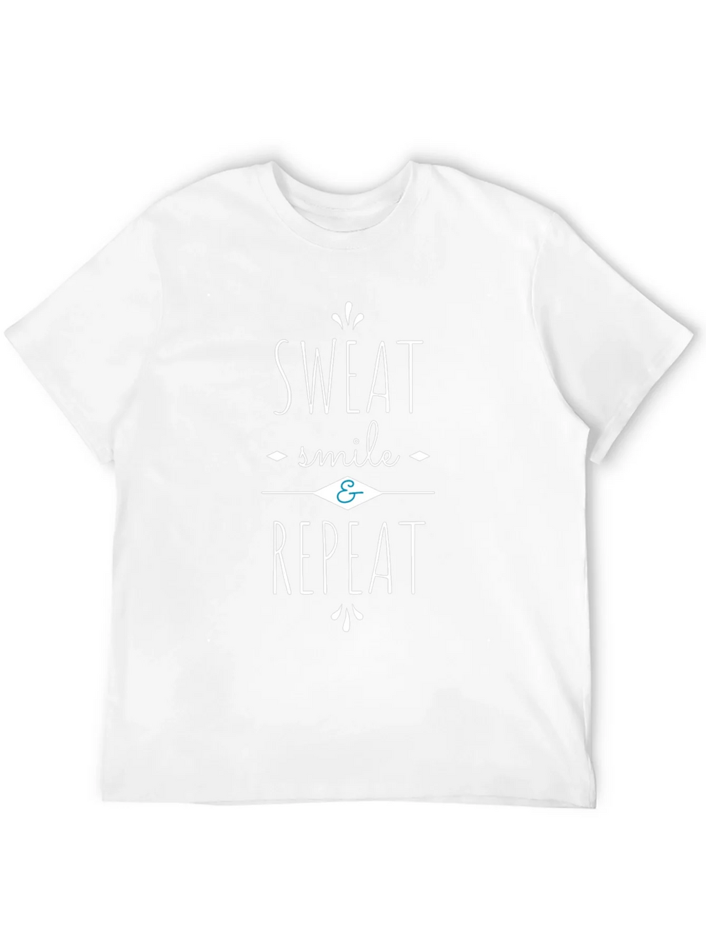 Sweat Smile Repeat Black Graphic Tee Shirt product image 10