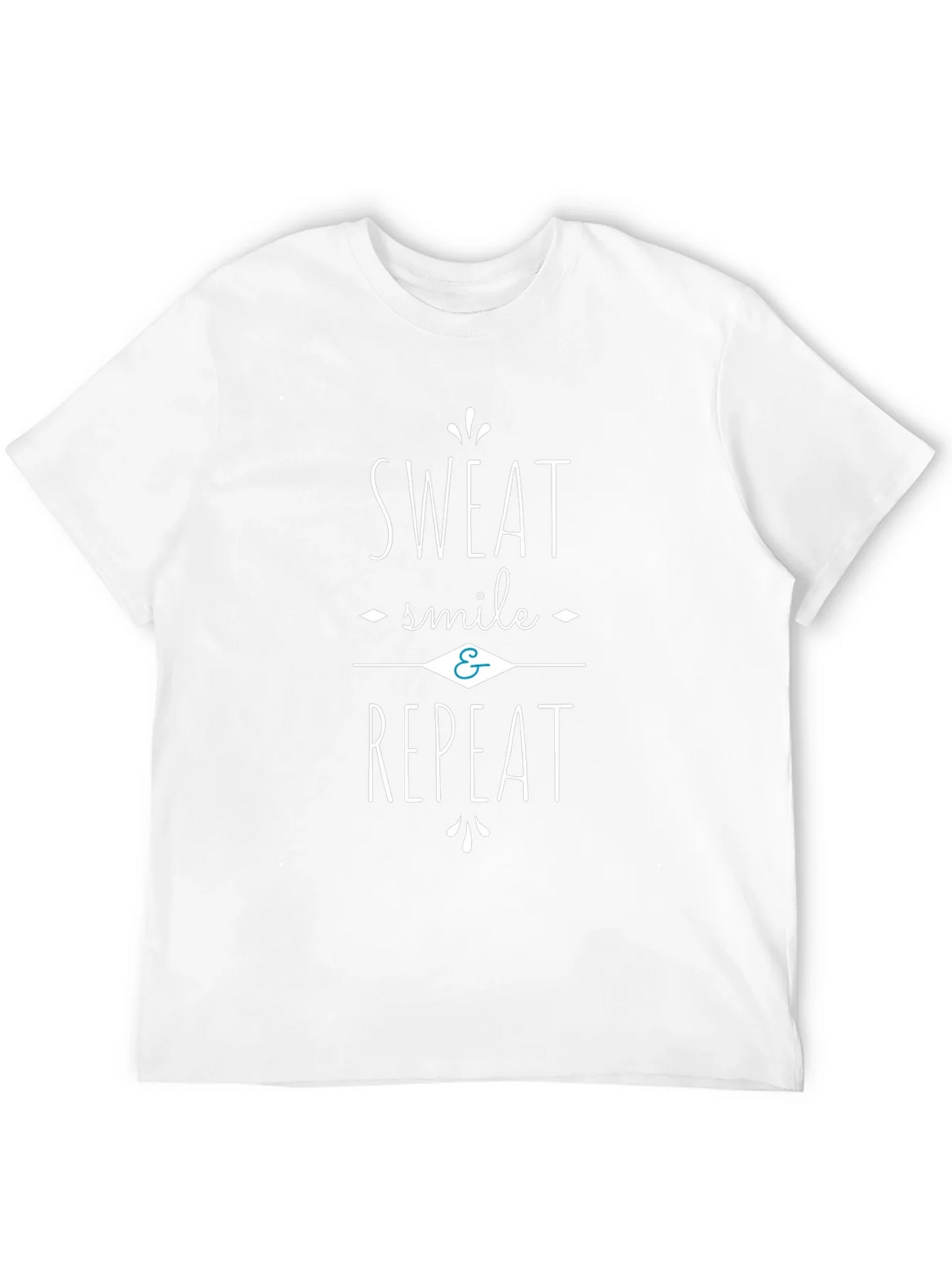 Sweat Smile Repeat Black Graphic Tee Shirt product image 10