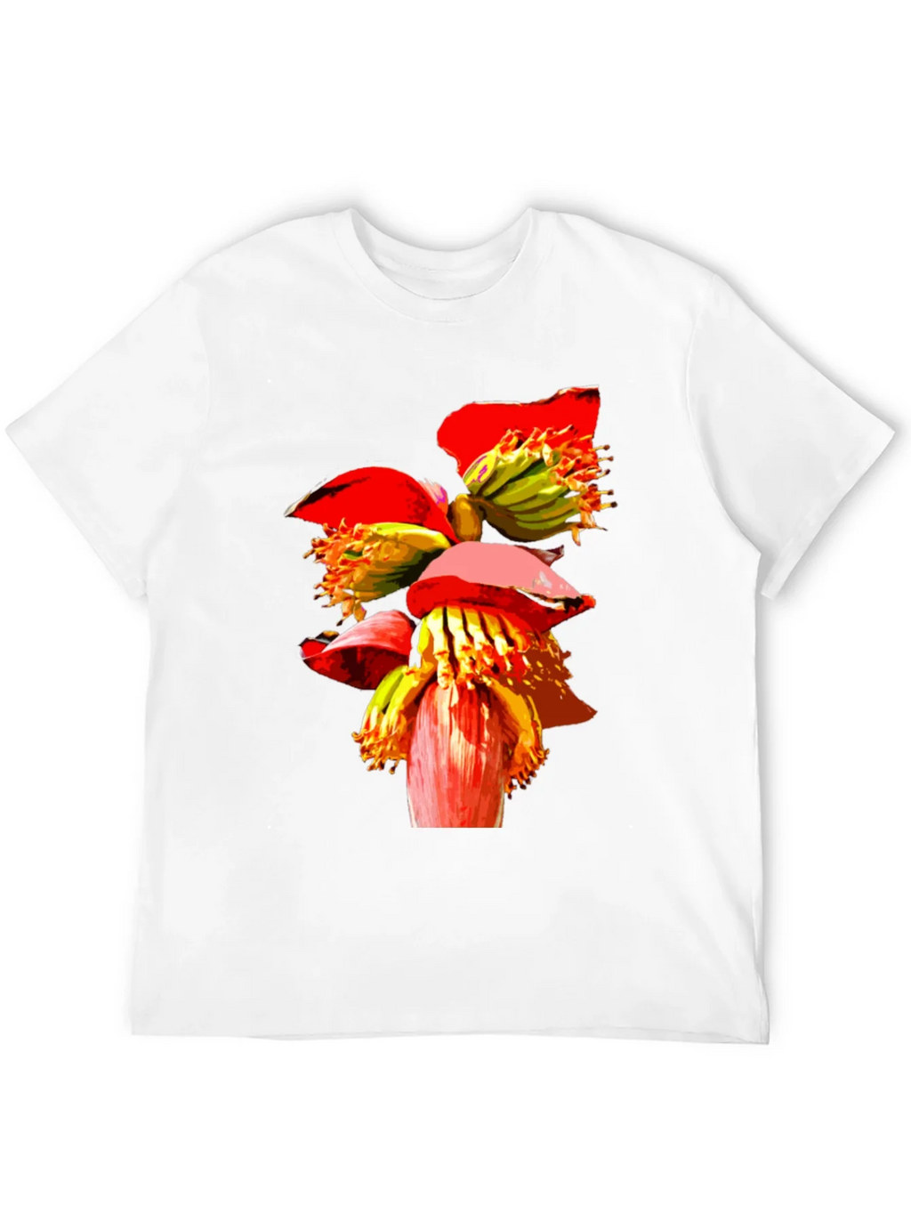 Banana Flower Graphic Tee - Black Casual T-Shirt product image 11