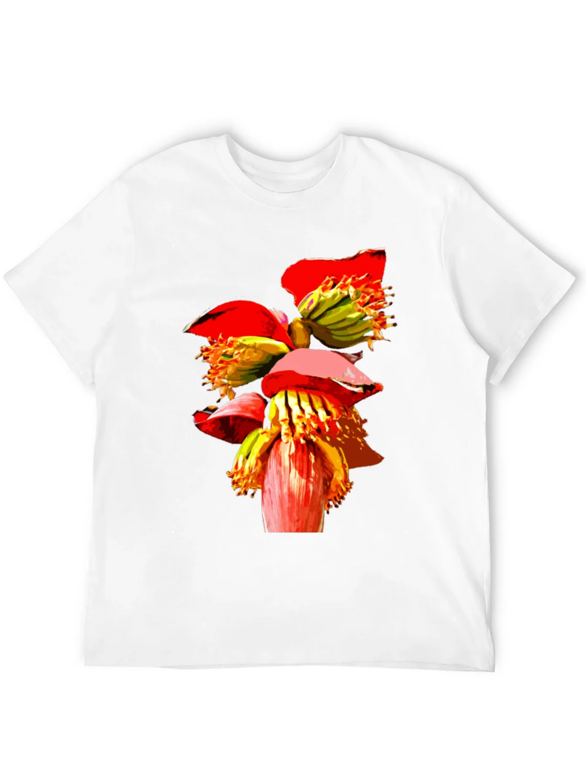 Banana Flower Graphic Tee - Black Casual T-Shirt product image 11