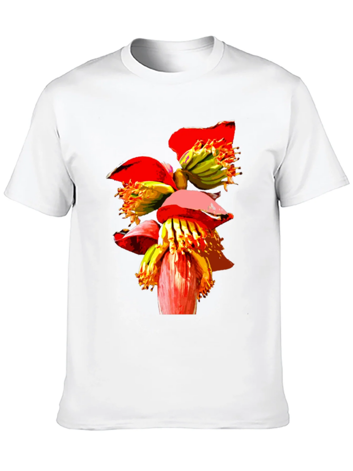 Banana Flower Graphic Tee - Black Casual T-Shirt product image 9