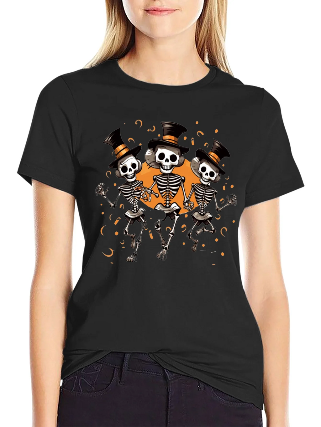 Halloween Skeleton T-Shirt - Party Time!