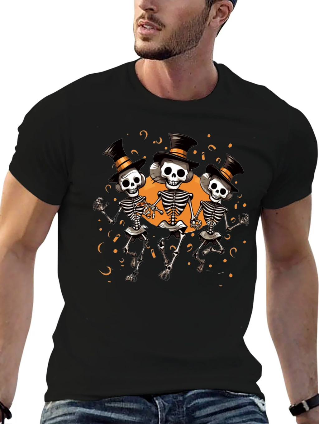 Halloween Skeleton T-Shirt - Party Time!