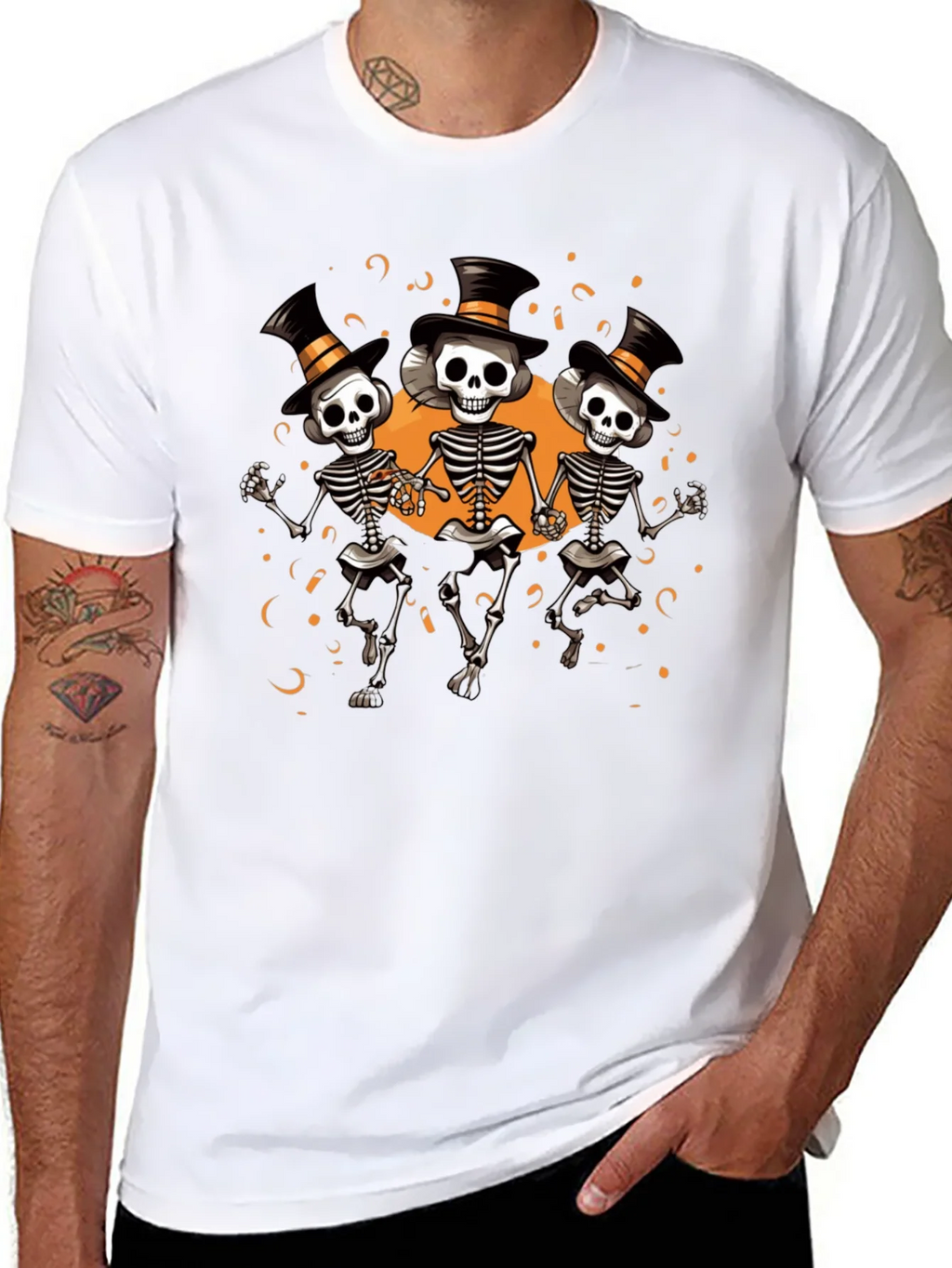 Halloween Skeleton T-Shirt - Party Time!