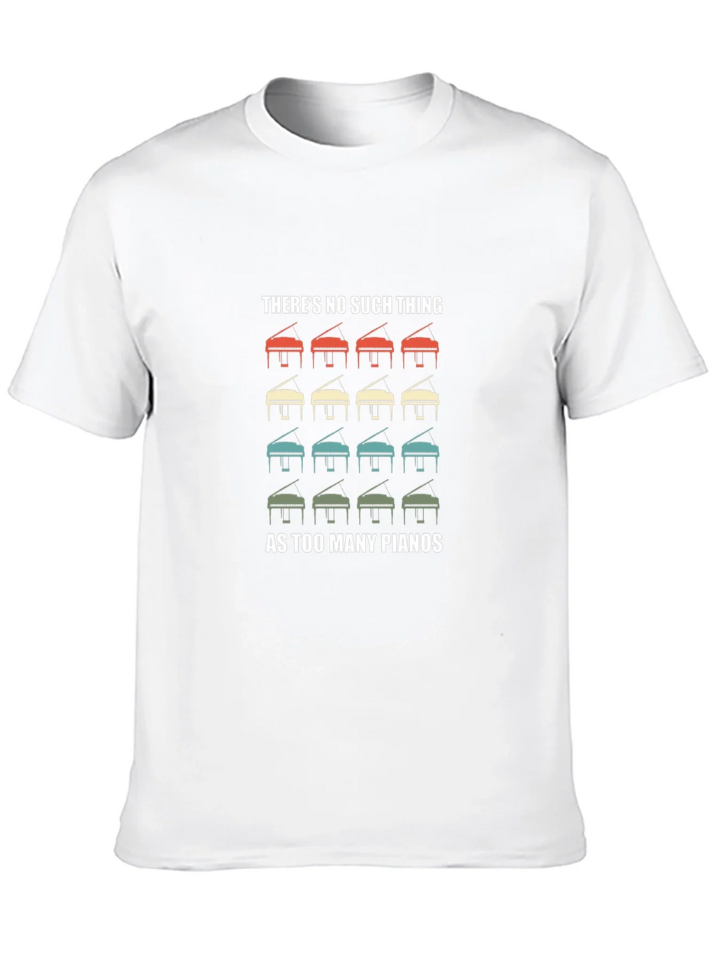 Retro Piano T-Shirt - Theres No Such Thing as Too Many product image 9
