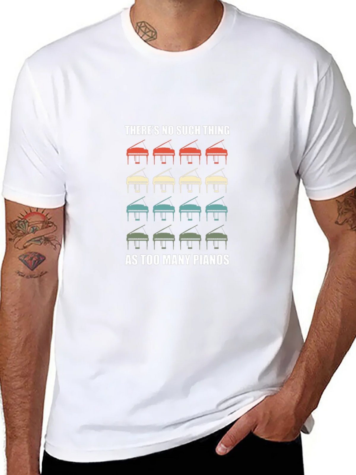Retro Piano T-Shirt - Theres No Such Thing as Too Many product image 7