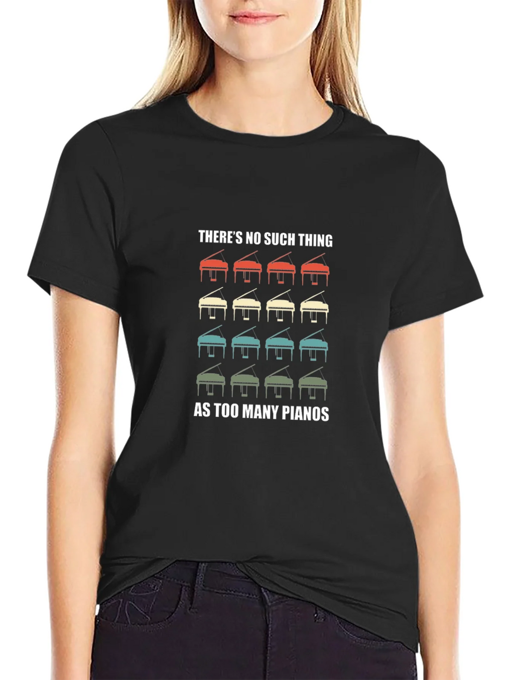 Retro Piano T-Shirt - Theres No Such Thing as Too Many product image 2