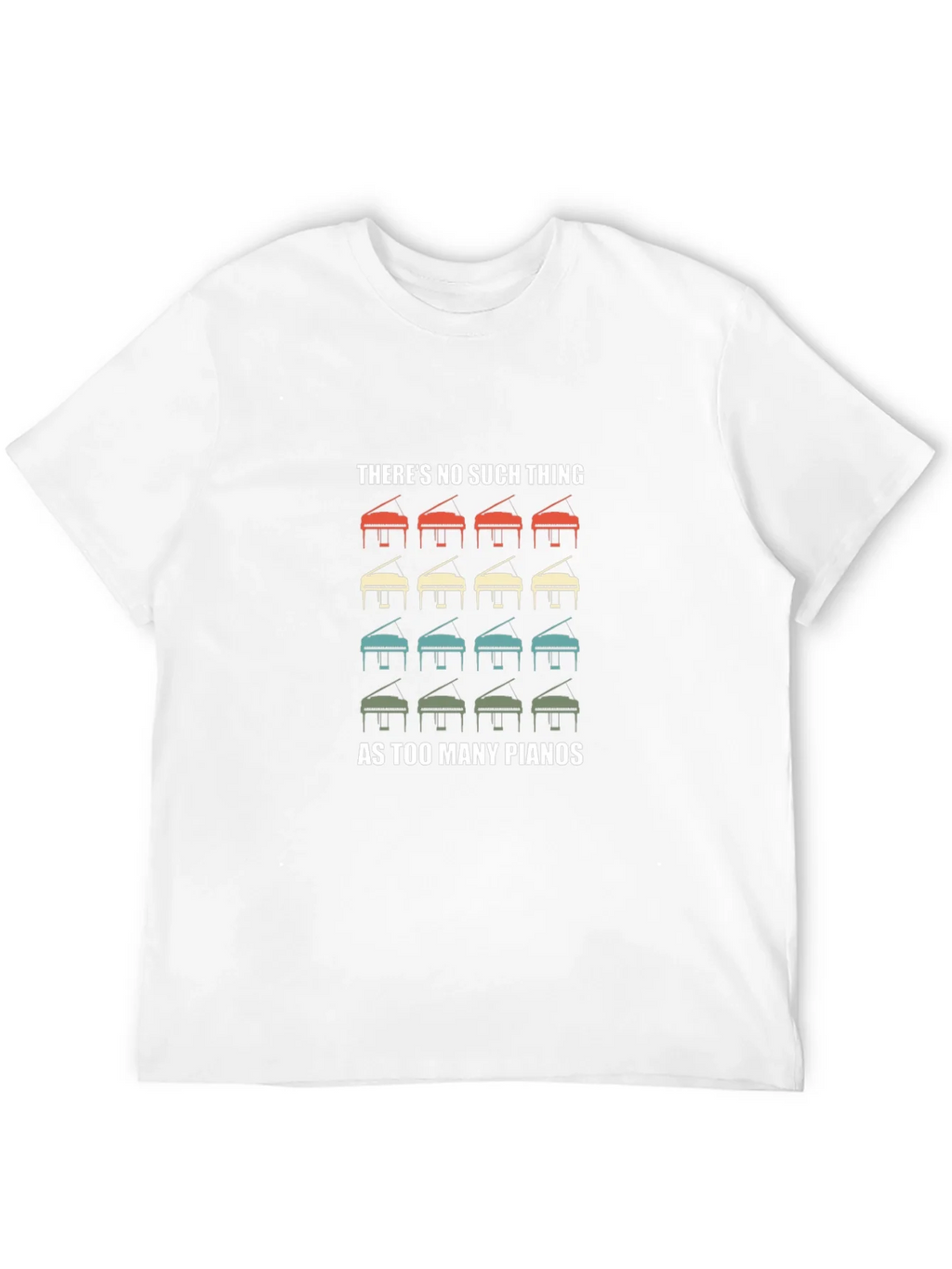 Retro Piano T-Shirt - Theres No Such Thing as Too Many product image 11