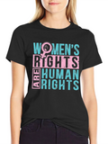 Womens Rights are Human Black T-Shirt product image 1