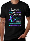 Teal & Purple Suicide Prevention Awareness T-Shirt product image 1