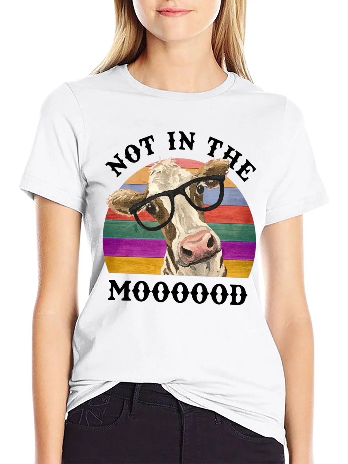 Funny Cow Not in the Mooood T-Shirt product image 8