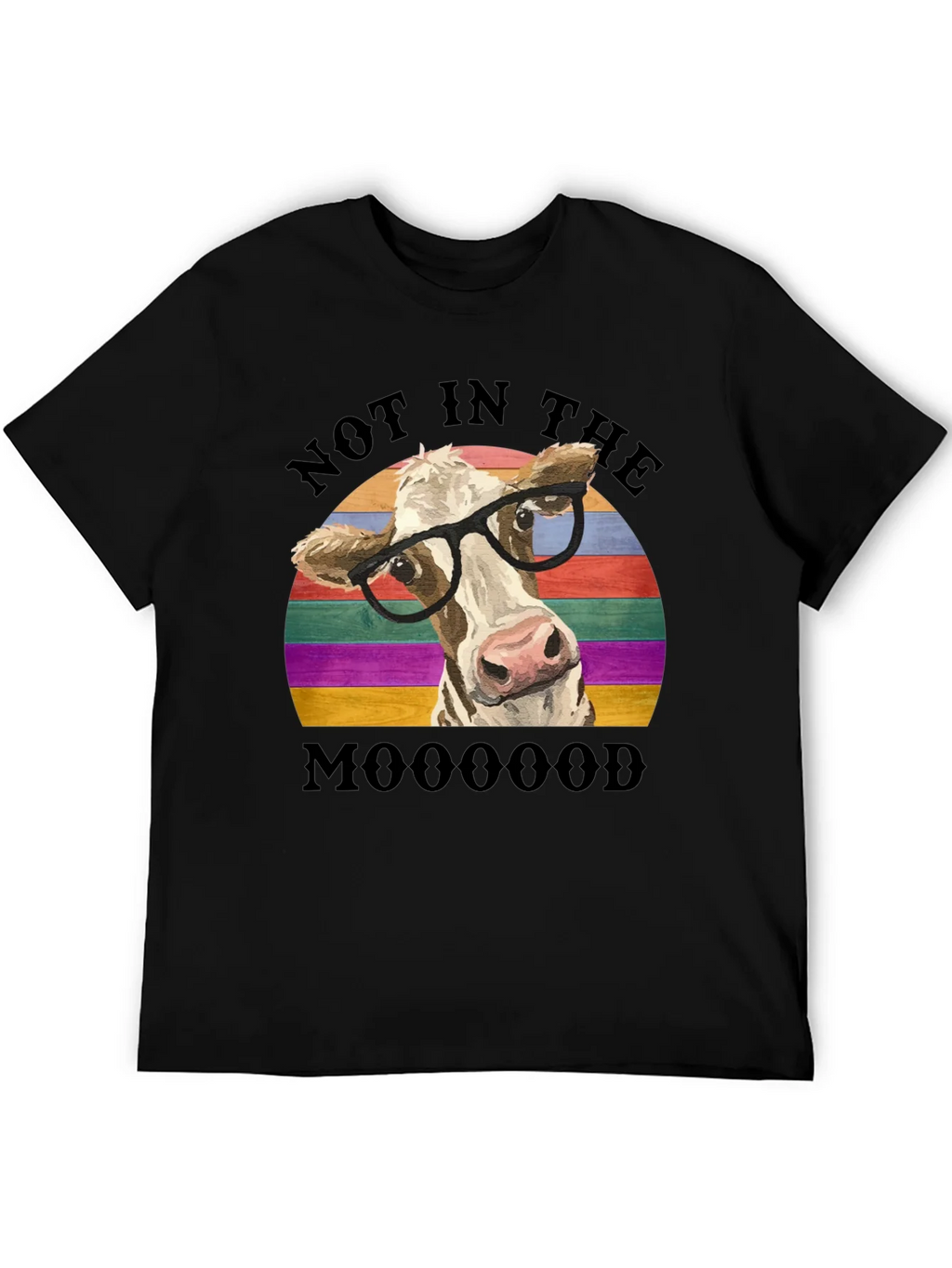 Funny Cow Not in the Mooood T-Shirt product image 5