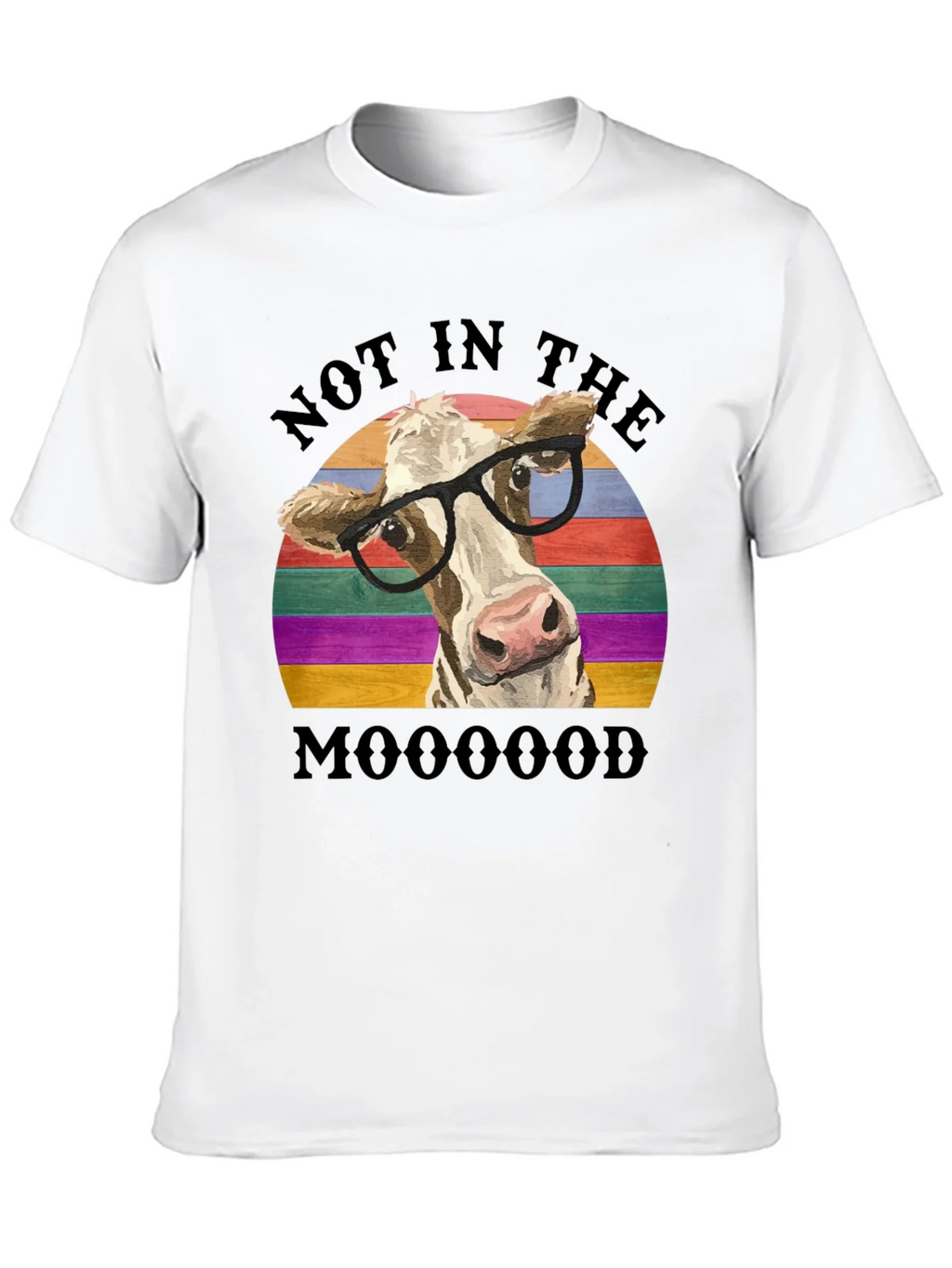 Funny Cow Not in the Mooood T-Shirt product image 9