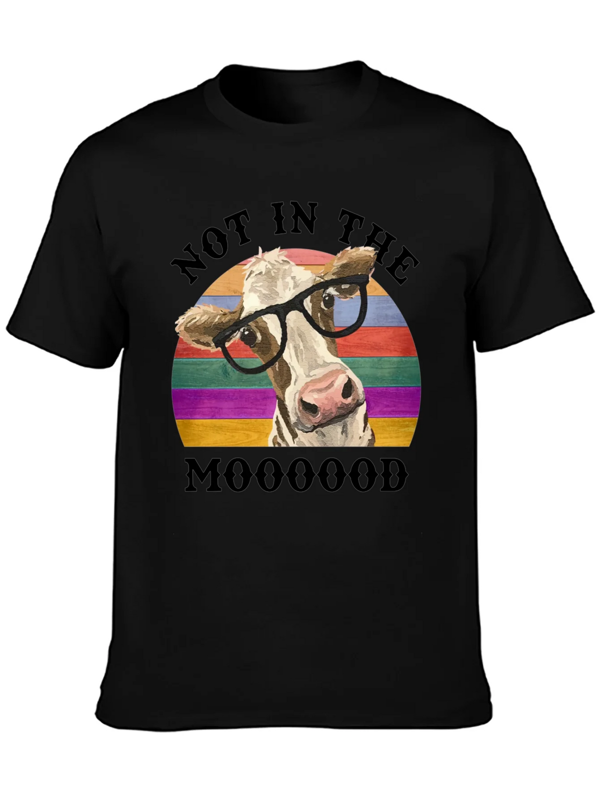 Funny Cow Not in the Mooood T-Shirt product image 3