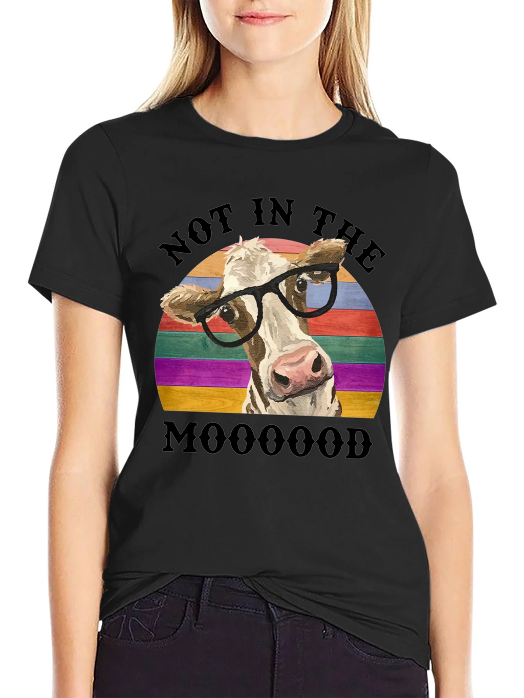 Funny Cow Not in the Mooood T-Shirt product image 2