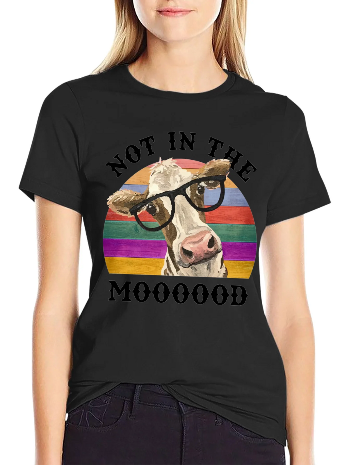 Funny Cow Not in the Mooood T-Shirt product image 2