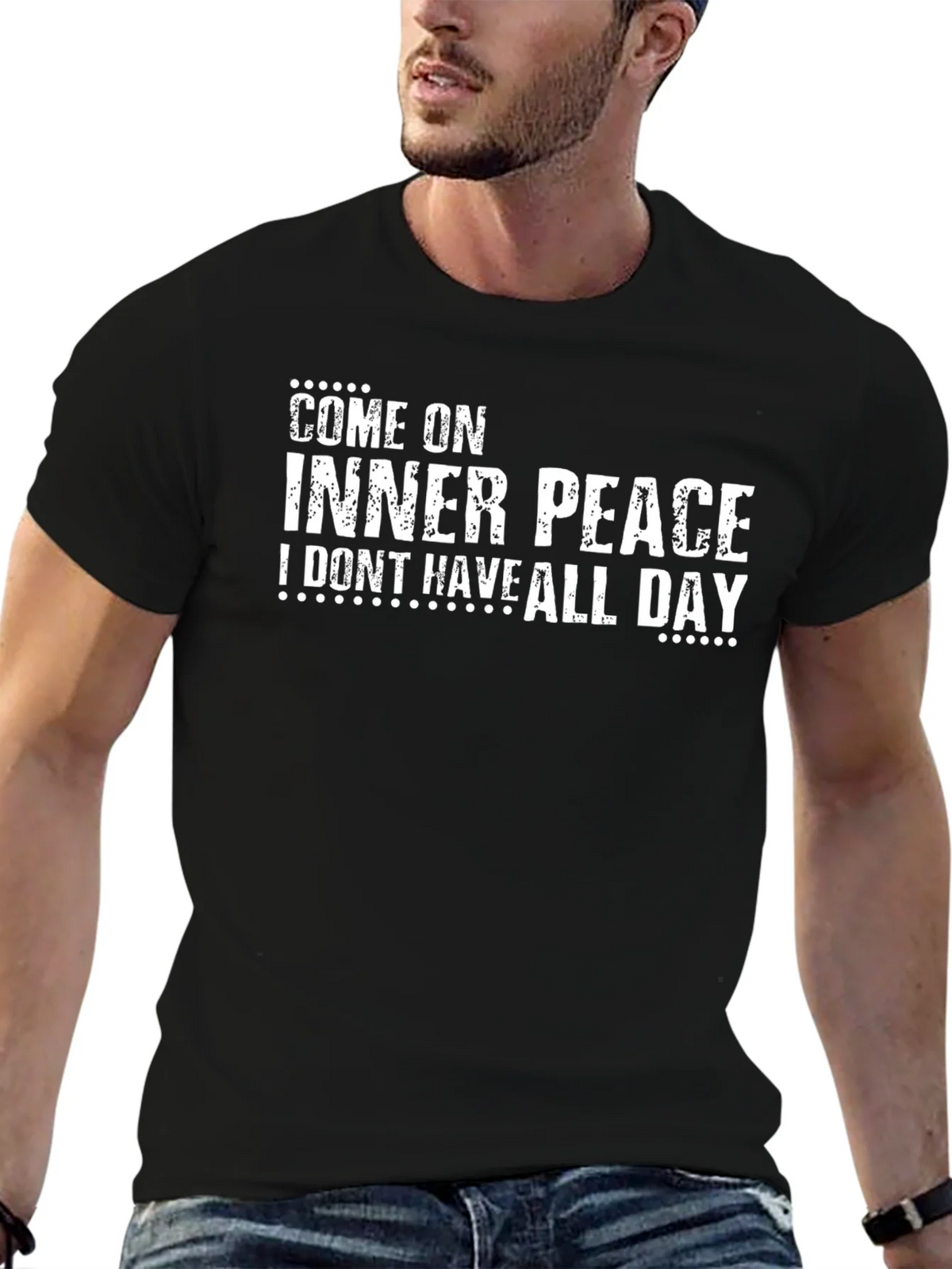 Come On Inner Peace T-Shirt - Funny Slogan Tee product image 6
