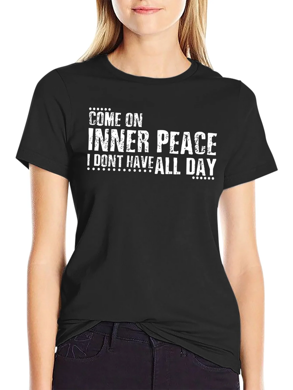 Come On Inner Peace T-Shirt - Funny Slogan Tee product image 2