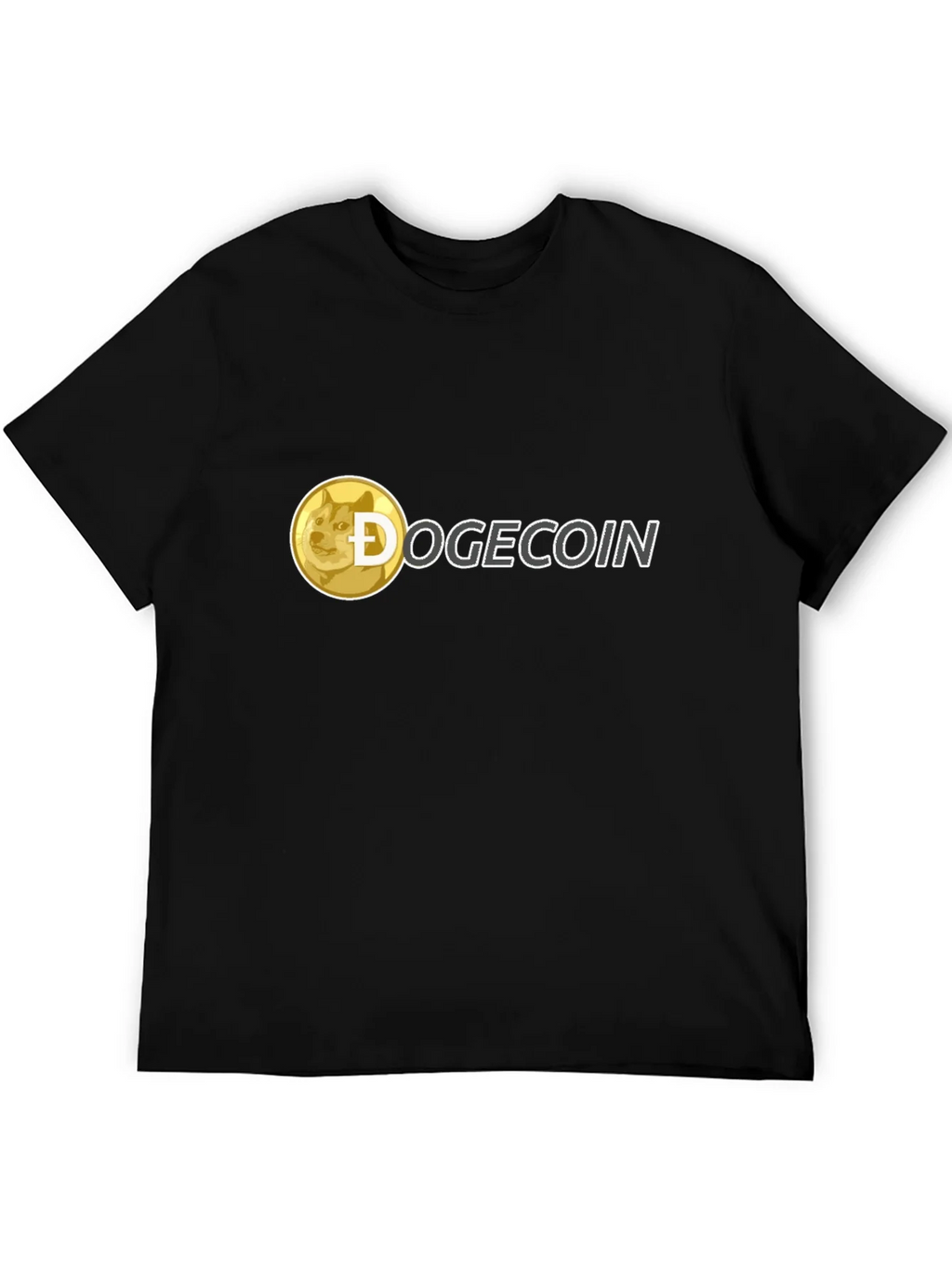 Dogecoin Crypto T-Shirt - Black Crew Neck Tee product image 5
