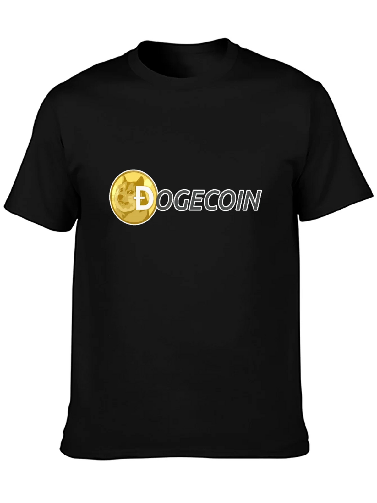 Dogecoin Crypto T-Shirt - Black Crew Neck Tee product image 3
