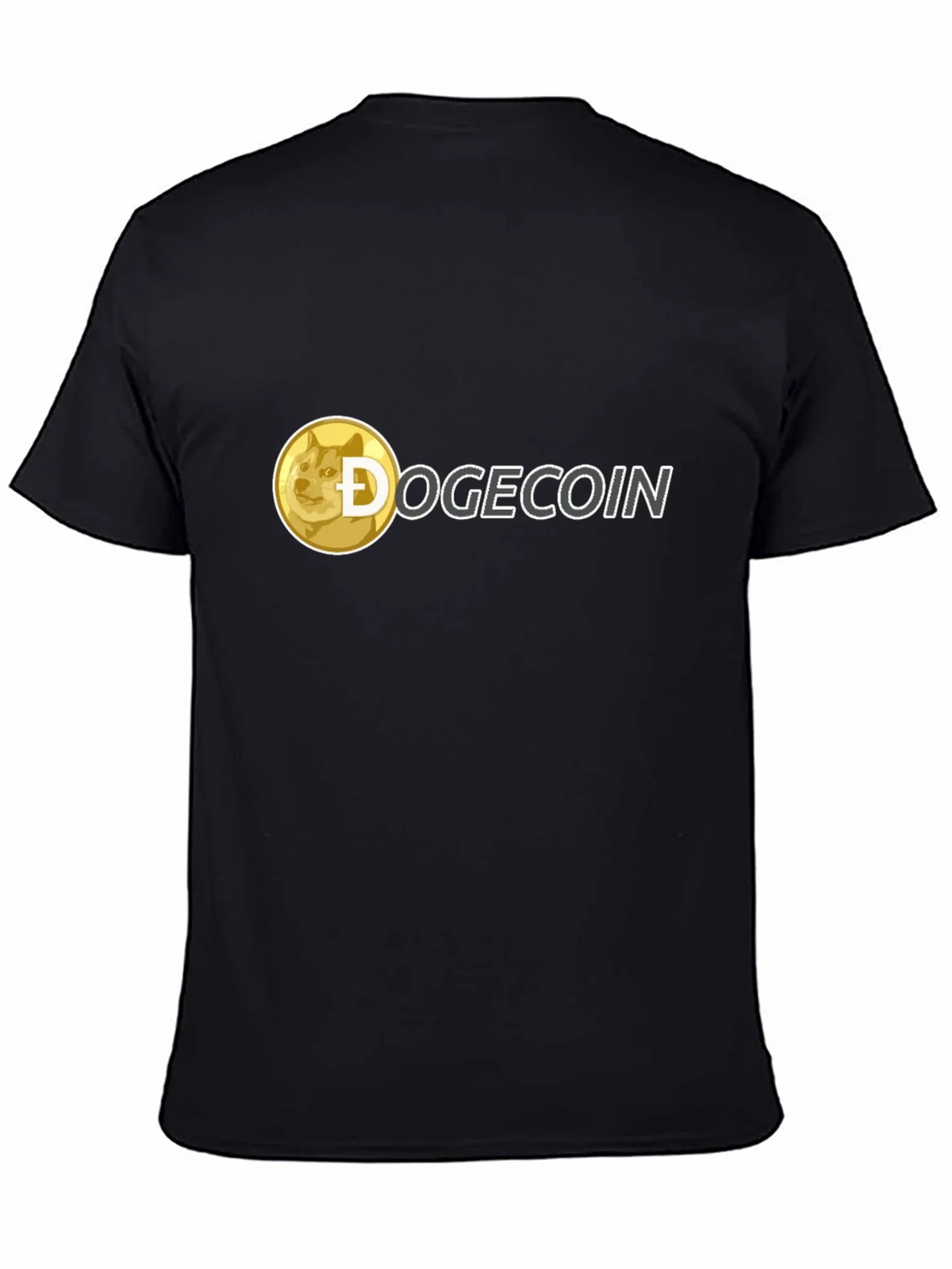 Dogecoin Crypto T-Shirt - Black Crew Neck Tee product image 4