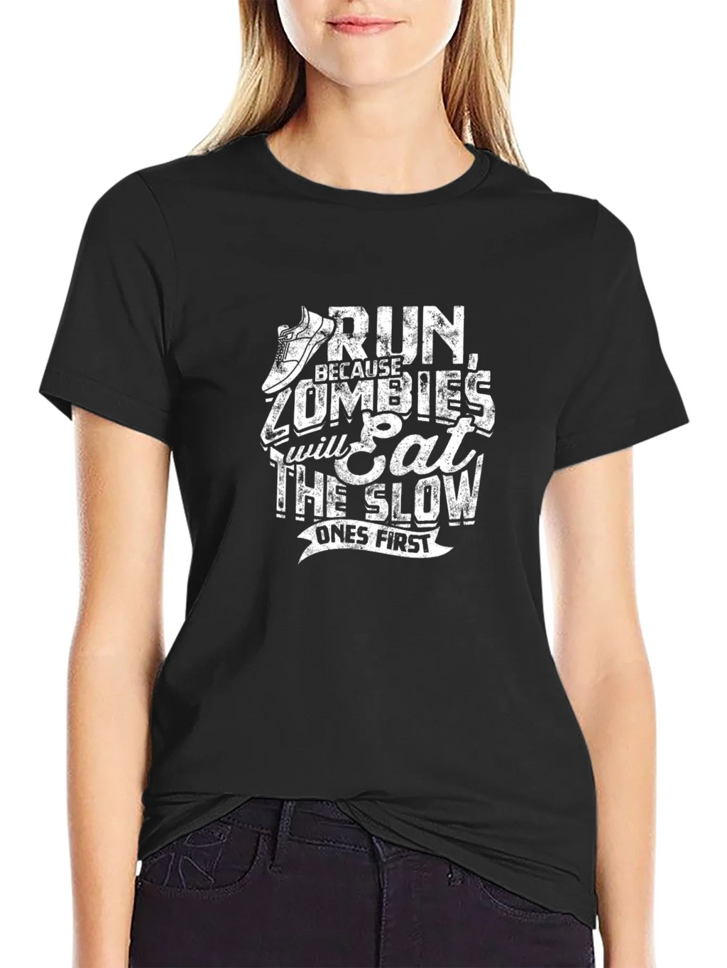 Run From Zombies T-Shirt - Eat The Slow Ones First product image 2