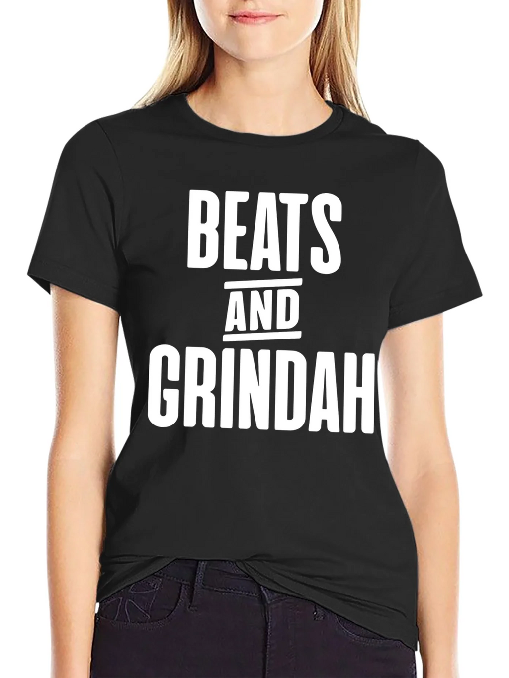 Beats and Grindah Black T-Shirt product image 2