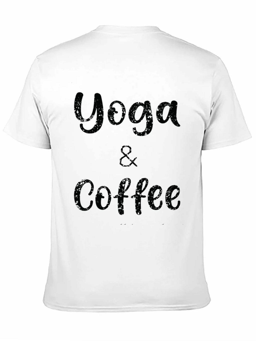 Yoga & Coffee Graphic Tee - Black Cotton T-Shirt product image 10