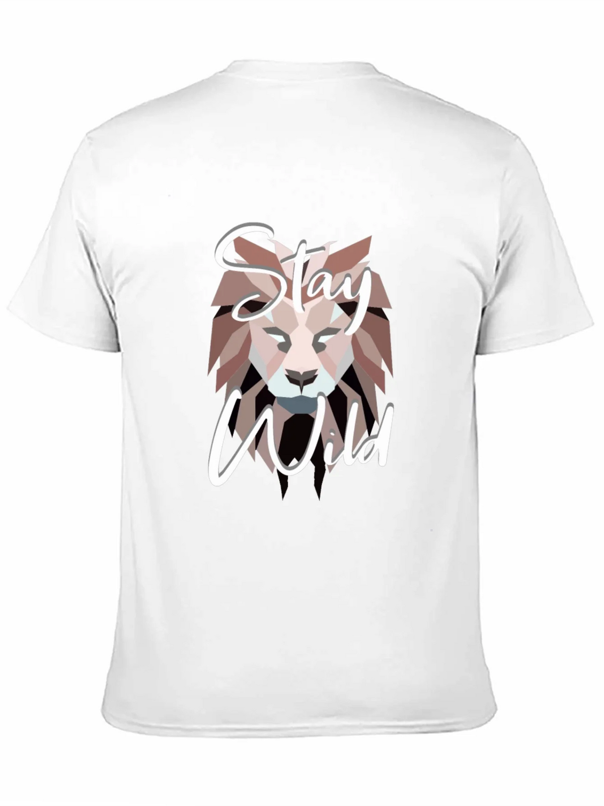 Stay Wild Lion Graphic Black T-Shirt product image 10