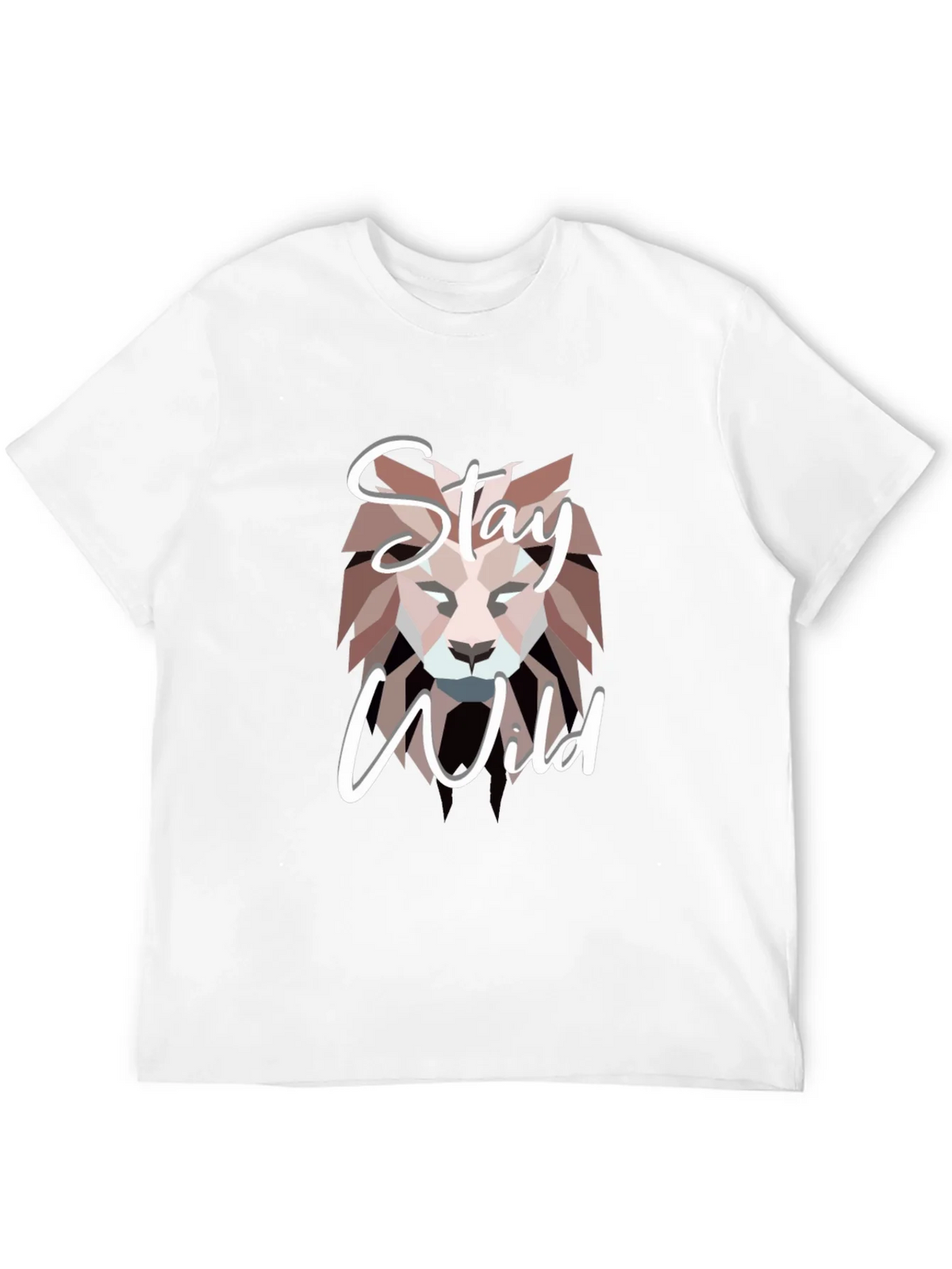 Stay Wild Lion Graphic Black T-Shirt product image 11
