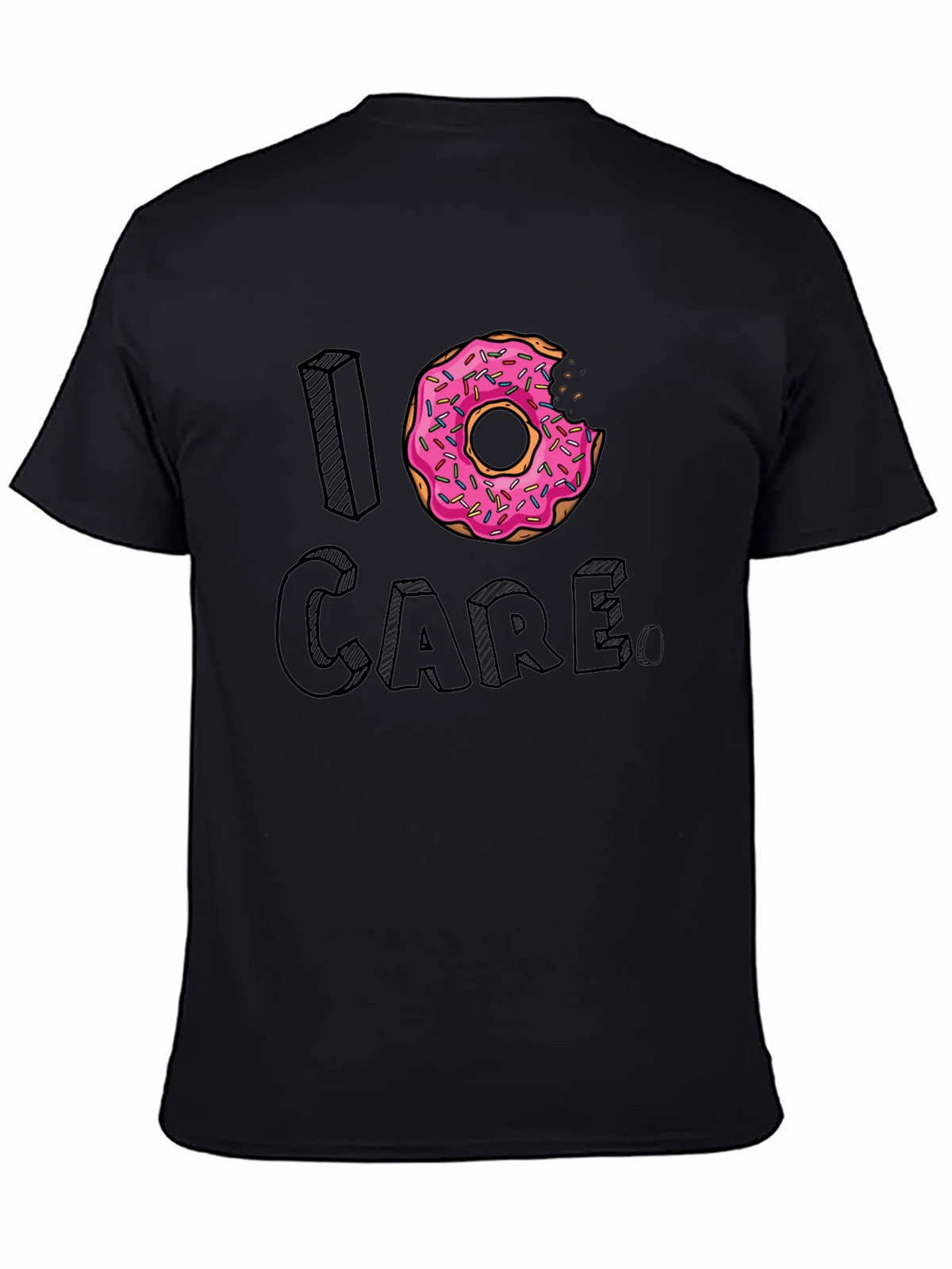 I Donut Care Graphic T-Shirt Funny Foodie Tee product image 4
