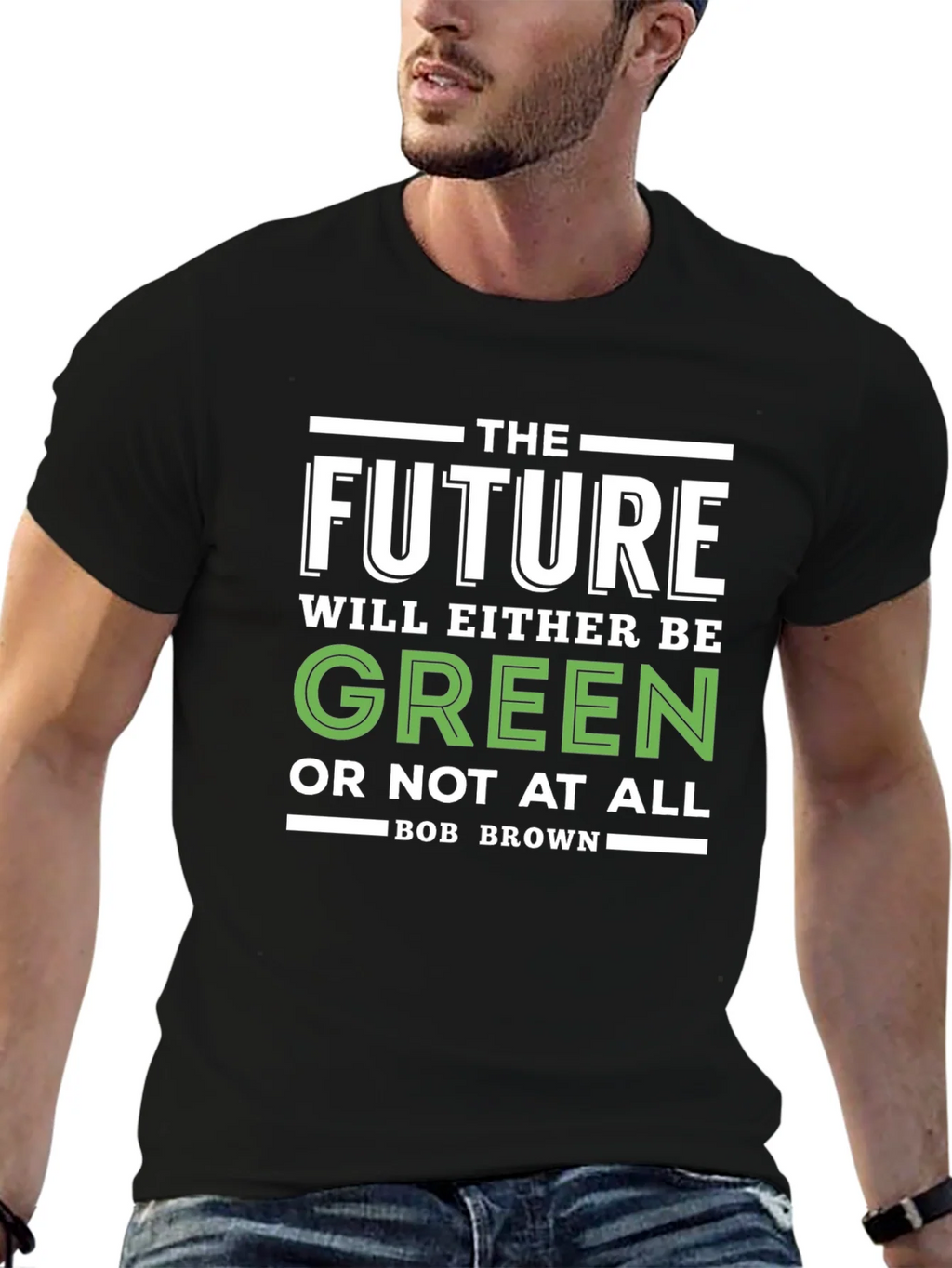 The Future Will Be Green Graphic T-Shirt product image 6