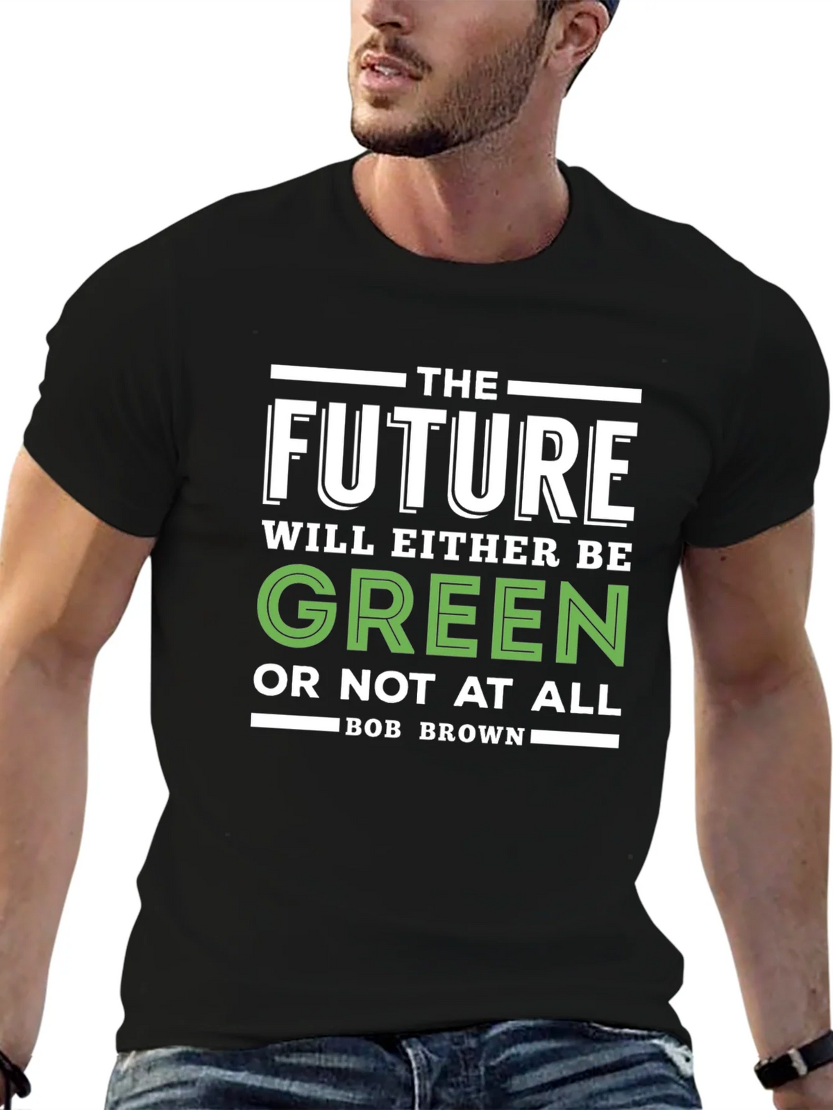 The Future Will Be Green Graphic T-Shirt product image 6