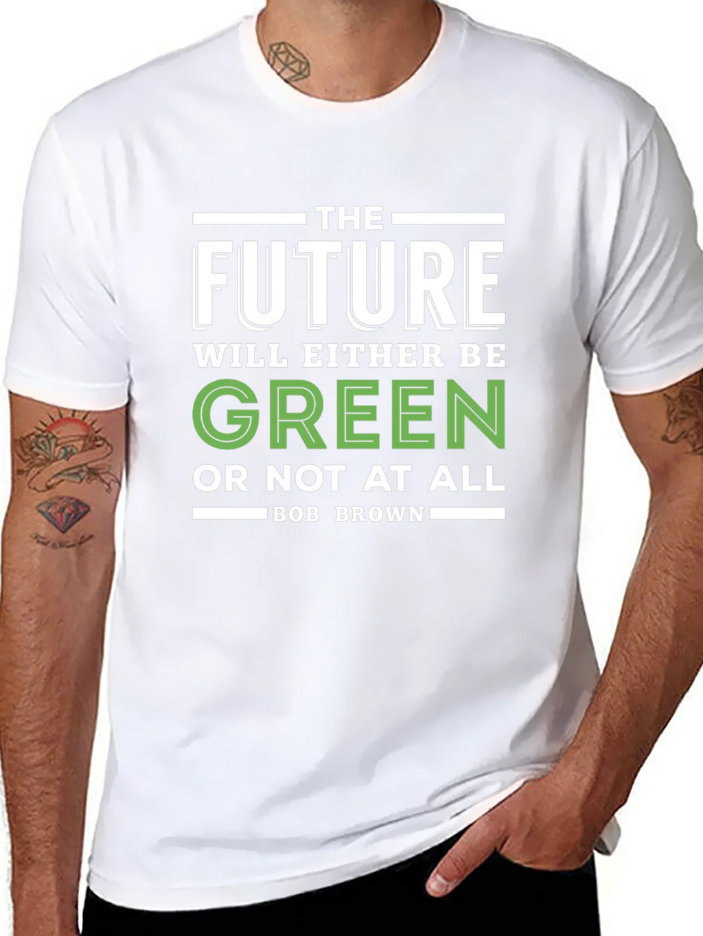 The Future Will Be Green Graphic T-Shirt product image 7