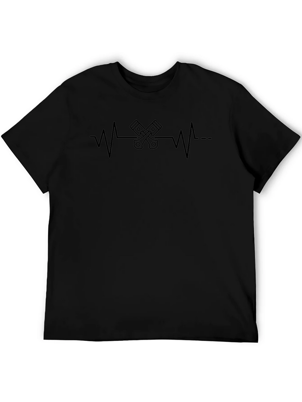 Engine Heartbeat Graphic Tee - Black product image 5