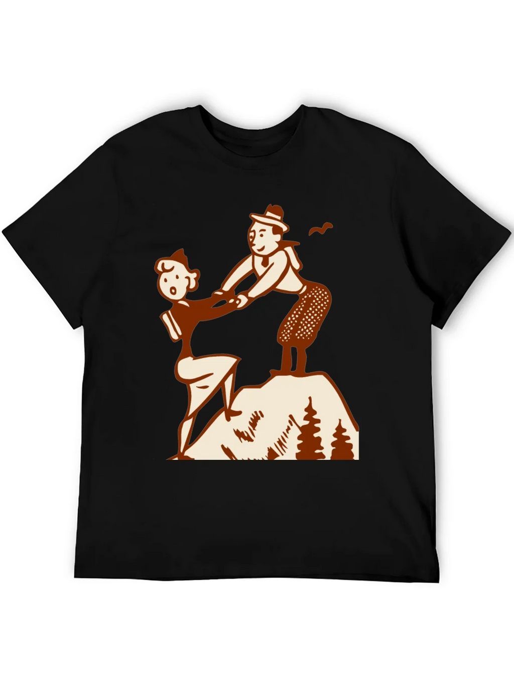 Vintage Hiking Couple Graphic Tee product image 5