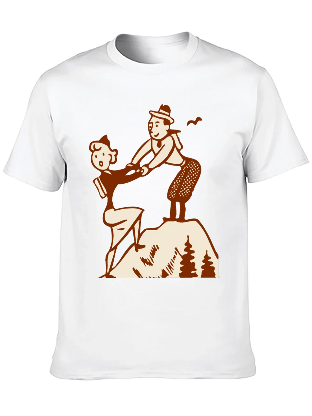Vintage Hiking Couple Graphic Tee product image 8