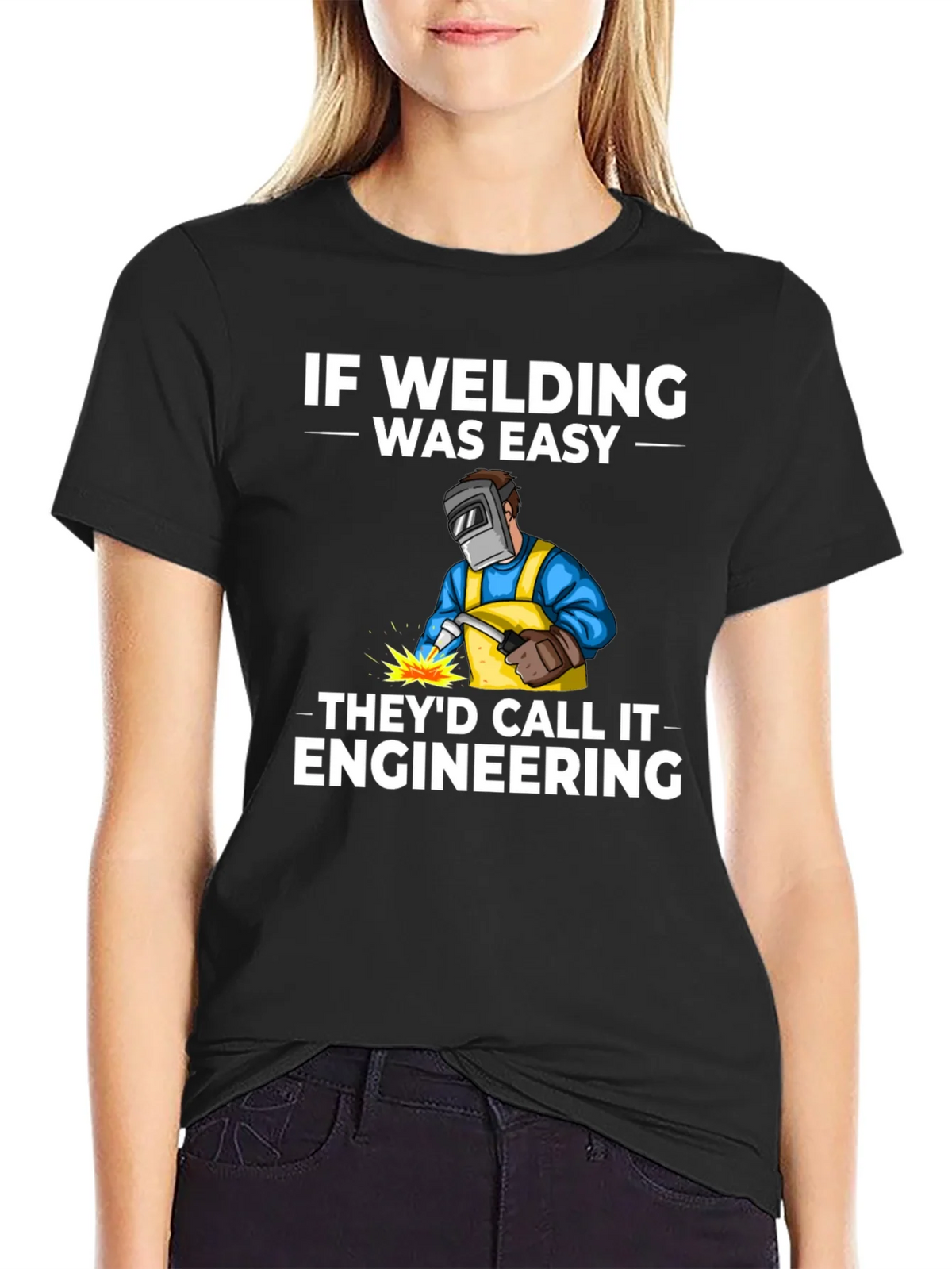Welding Humor T-Shirt: If Was Easy product image 2