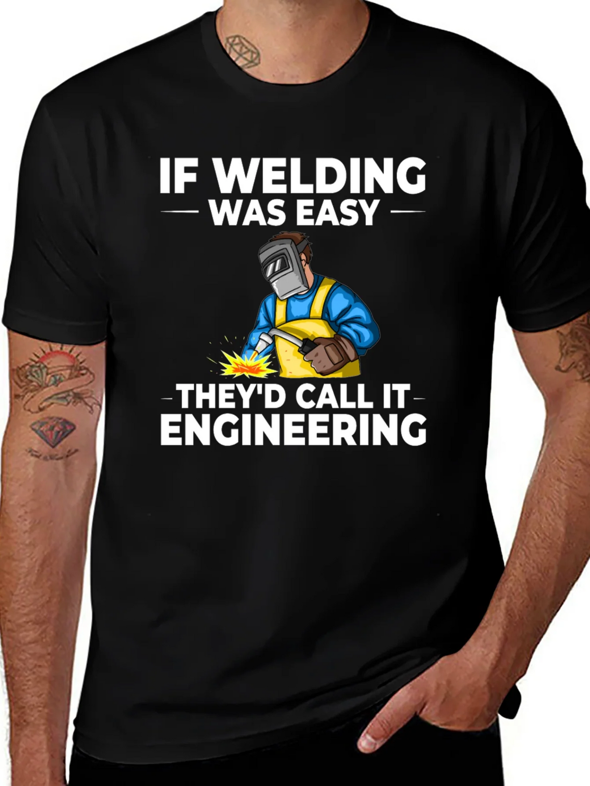 Welding Humor T-Shirt: If Was Easy product image 1