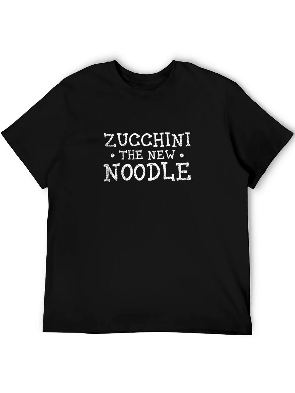 Zucchini The New Noodle Black Graphic T-Shirt product image 5