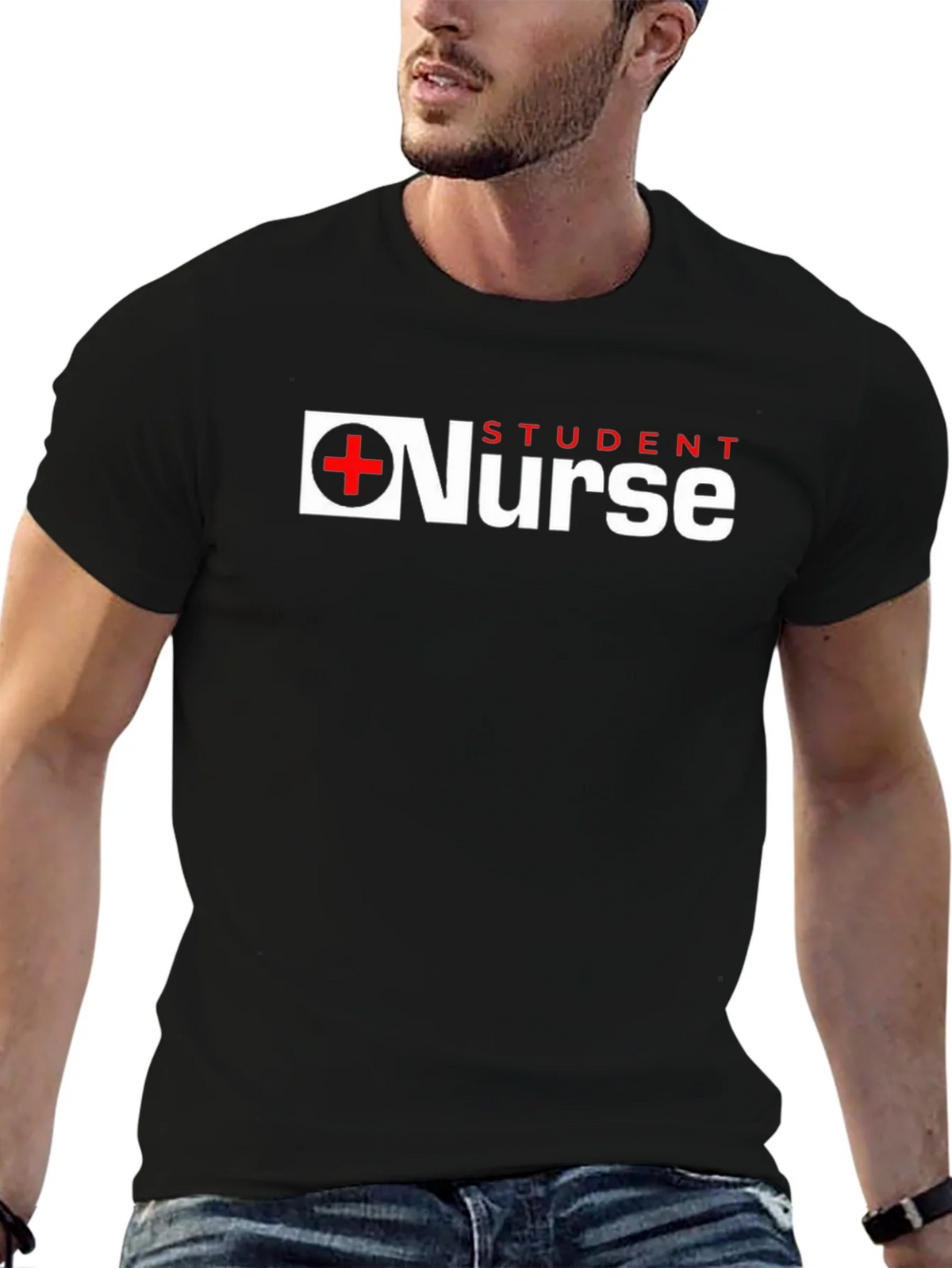 Student Nurse Graphic Tee - Black product image 4