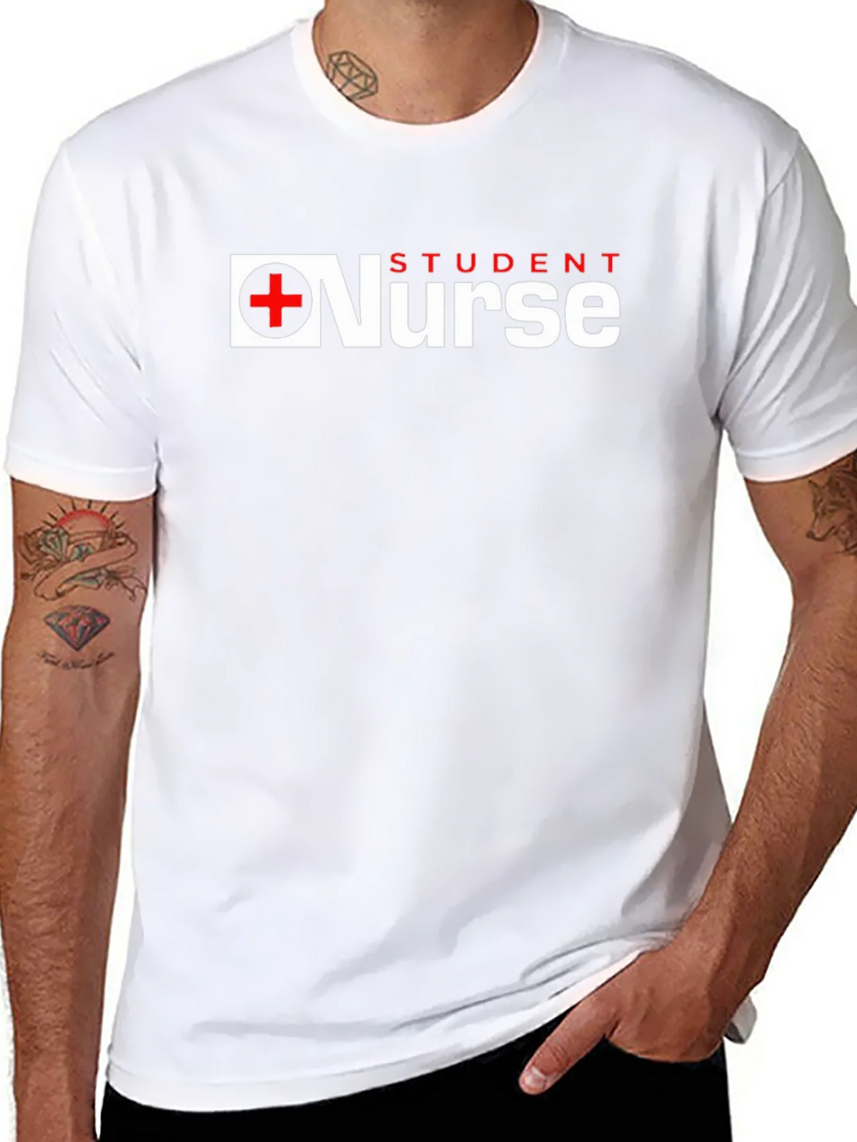 Student Nurse Graphic Tee - Black product image 5